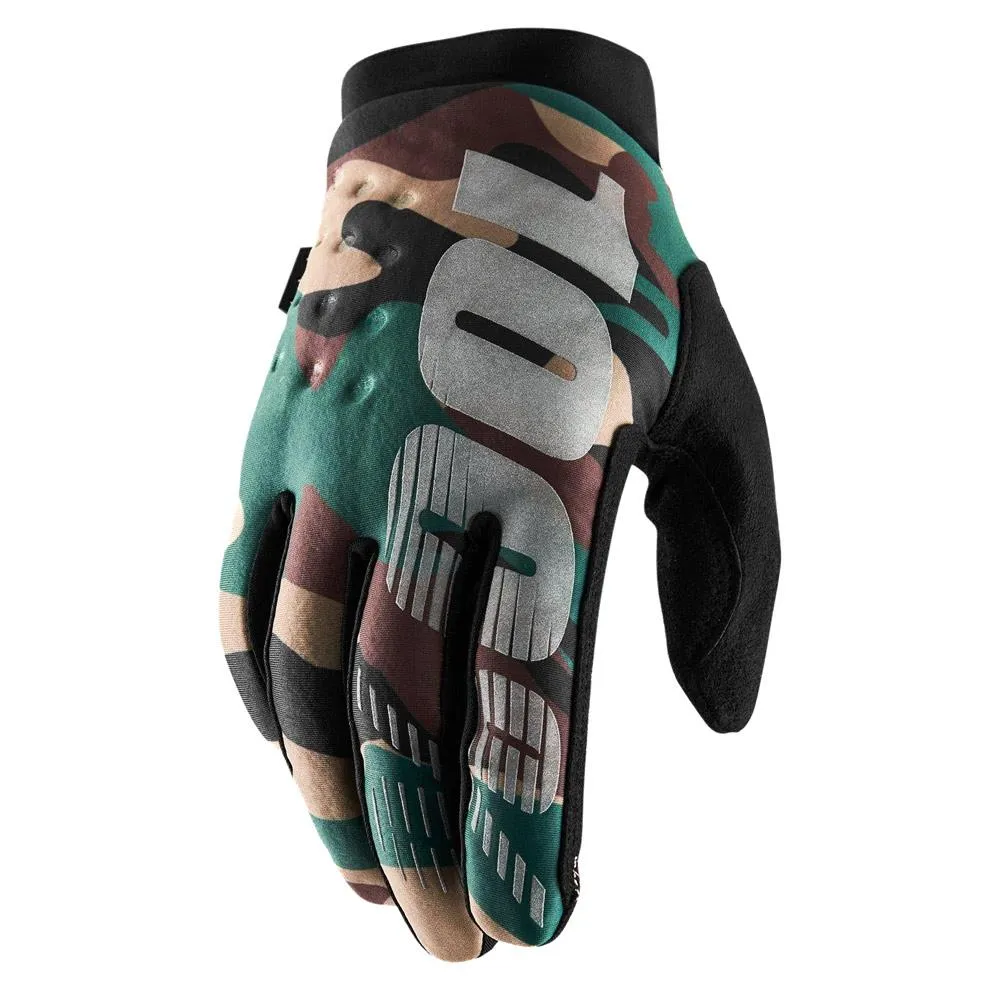 100% Brisker Race Gloves - Camo/Black