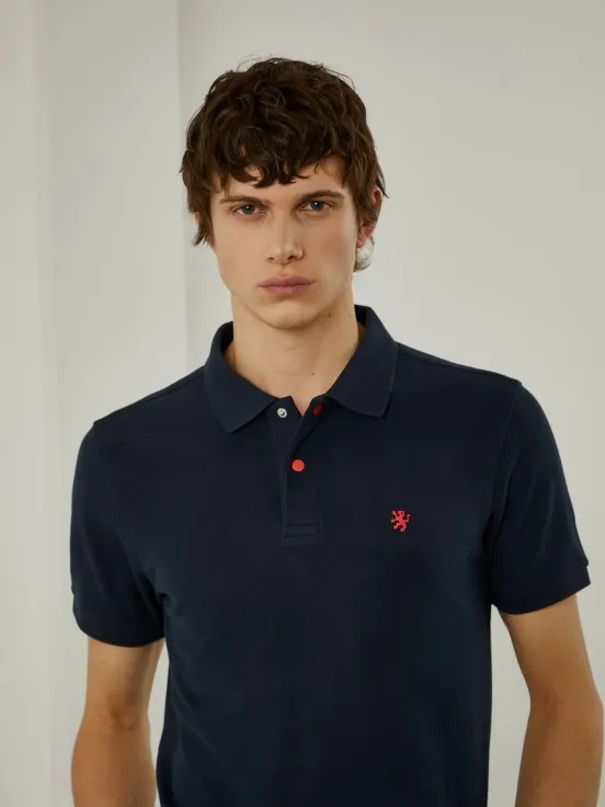 100% cotton slim fit piqué polo