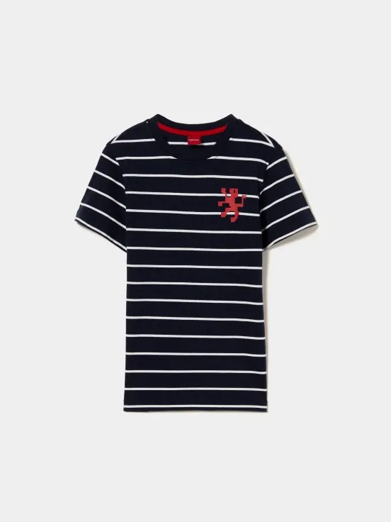 100% cotton striped T-shirt