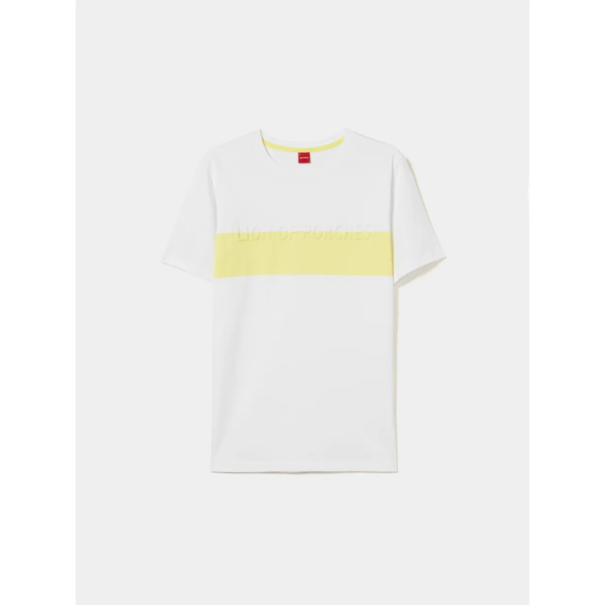 100% cotton t-shirt with contrast hem