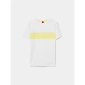 100% cotton t-shirt with contrast hem