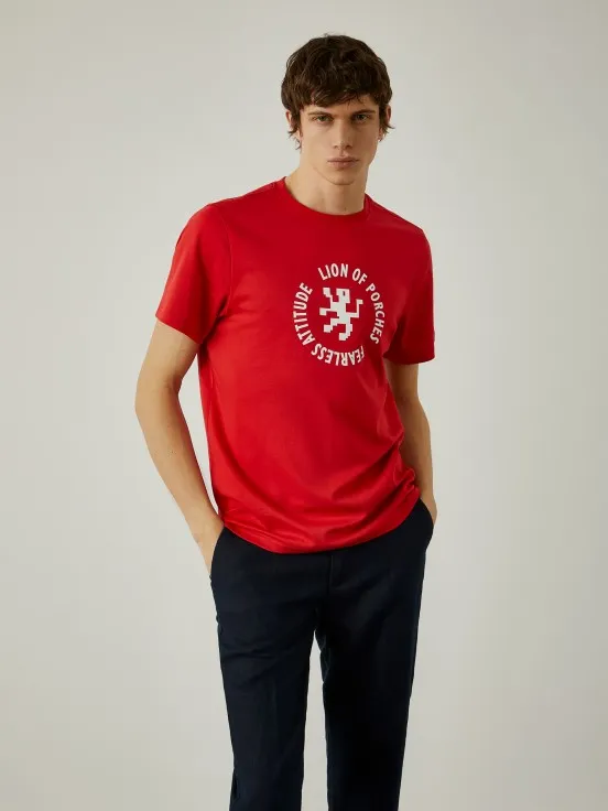 100% cotton t-shirt with logo