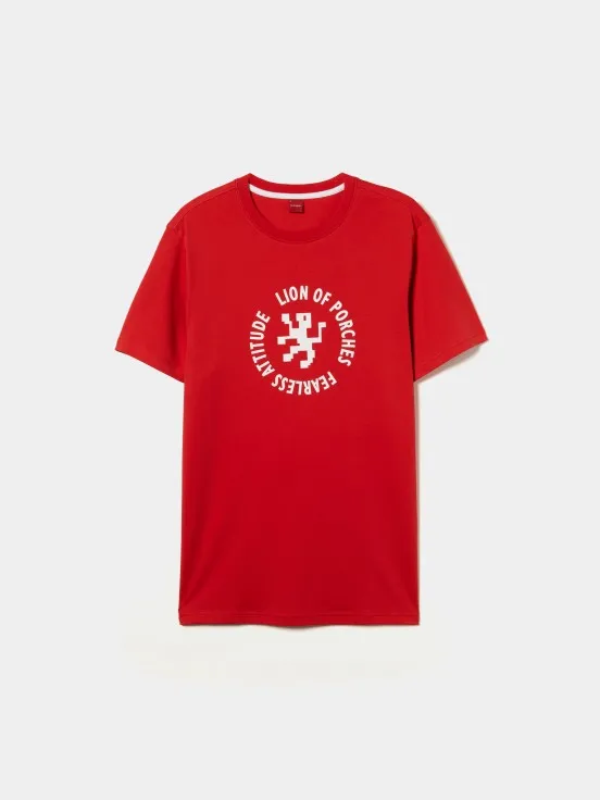 100% cotton t-shirt with logo