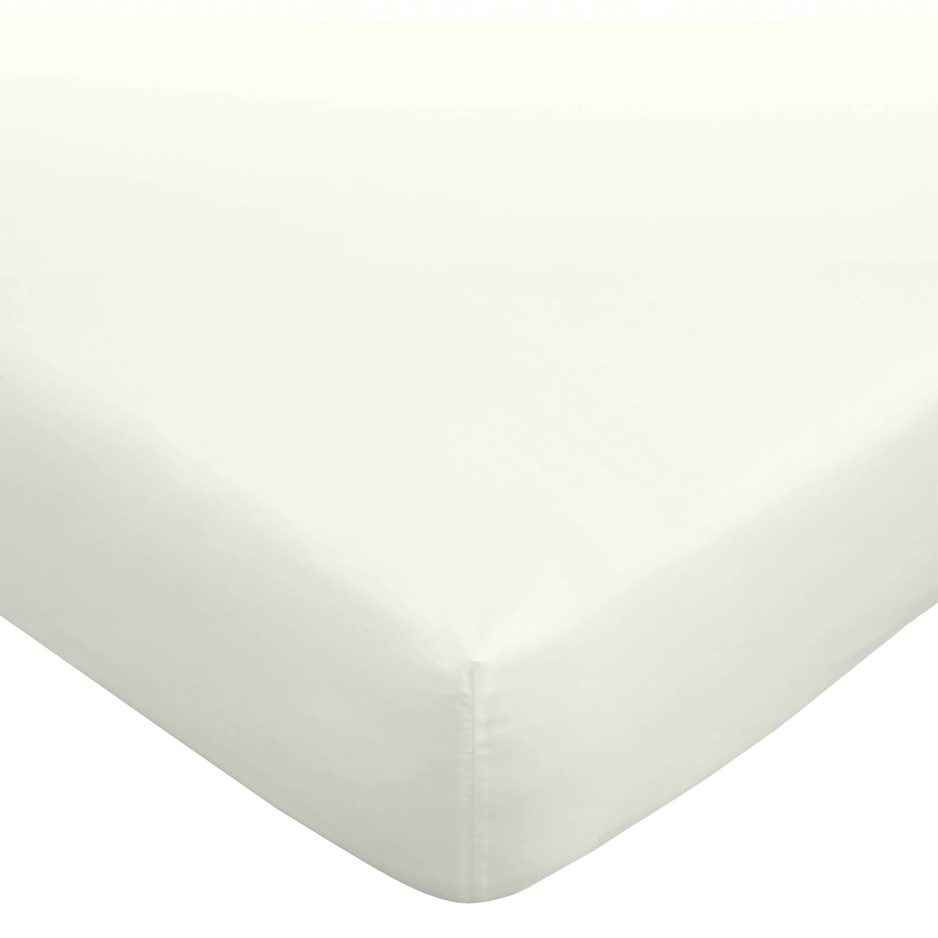 180 Thread Count 100% Egyptian Cotton Fitted Sheet - Cream