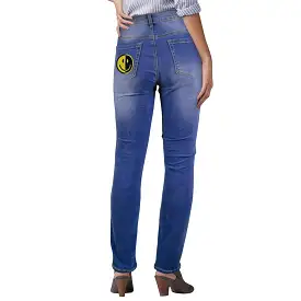 2 YIN YANG WATECH 2 copy Women's Jeans (Back Printing) (Model L75)