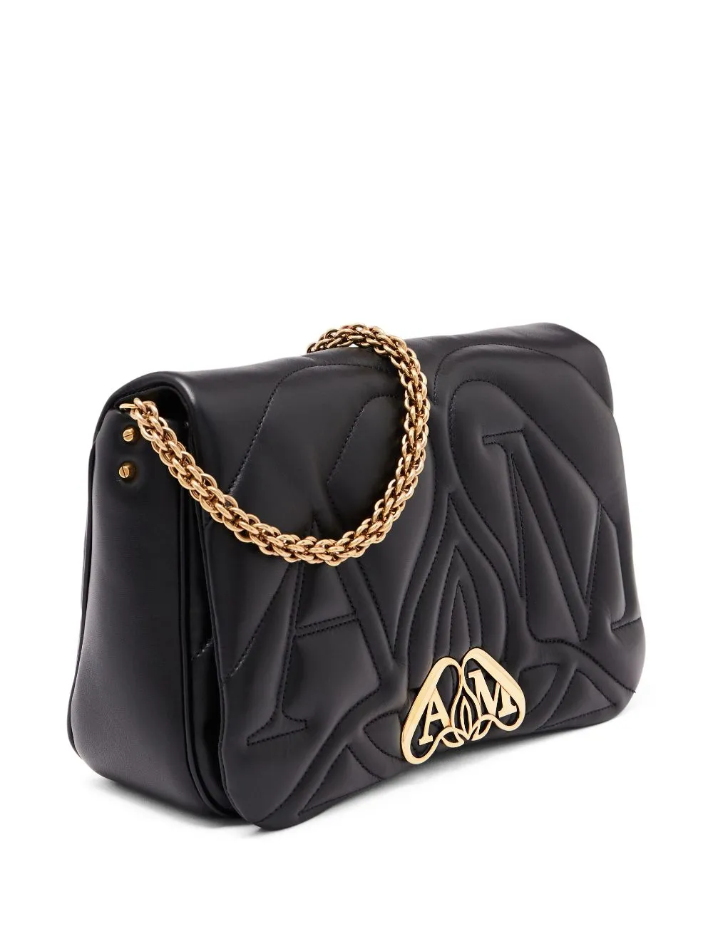 ALEXANDER MCQUEEN 23FW Black Shoulder Bag for Women - Seasonal Must-Have