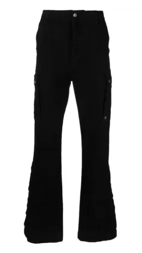 AMIRI Cargo Kick Flare Denim Jeans Black