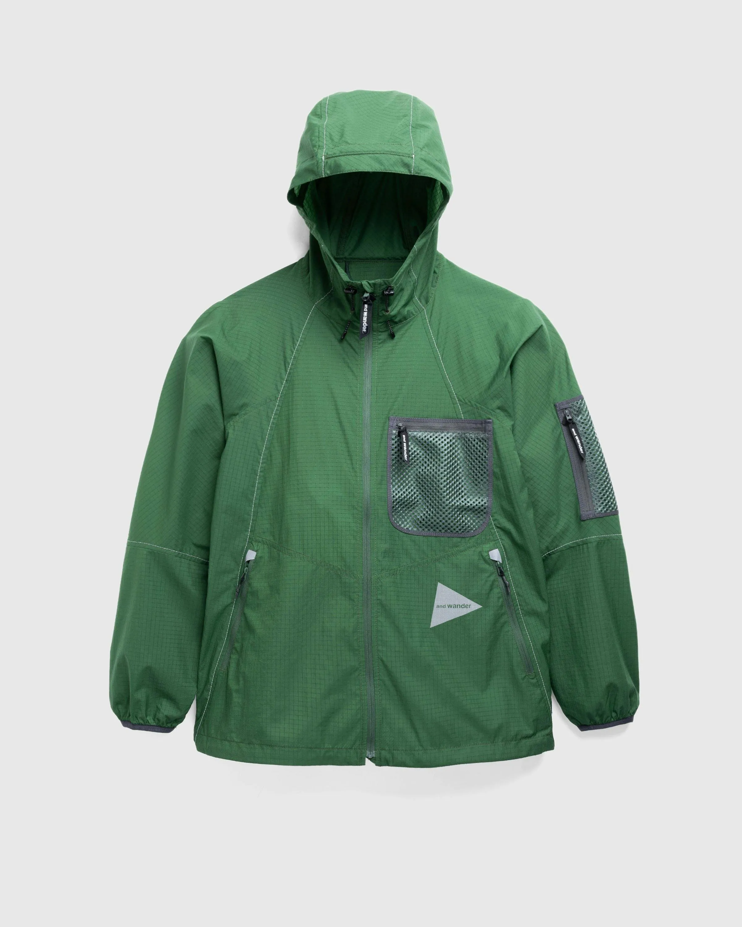 And Wander – Breath Rip Hoodie Green | Highsnobiety Shop