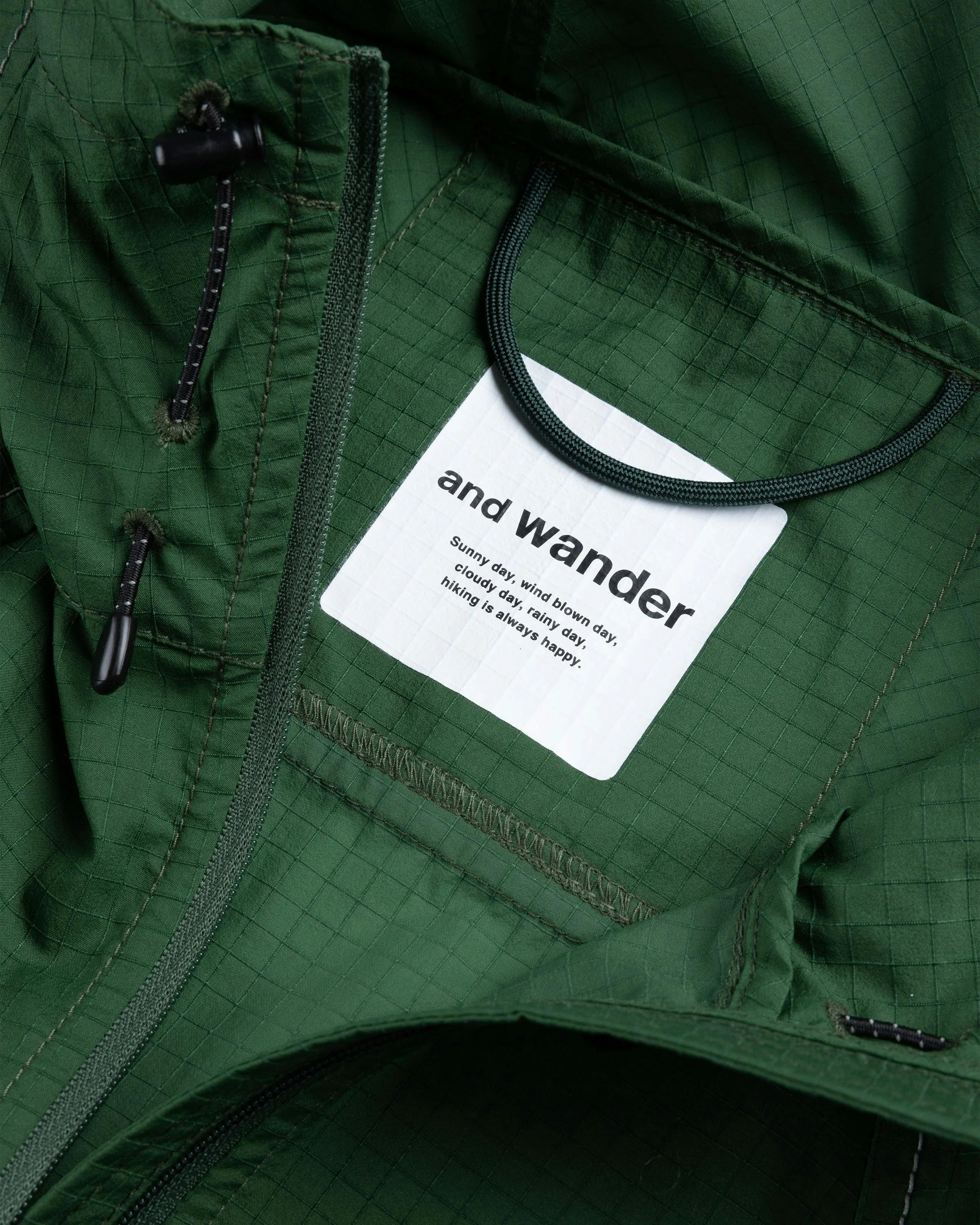 And Wander – Breath Rip Hoodie Green | Highsnobiety Shop