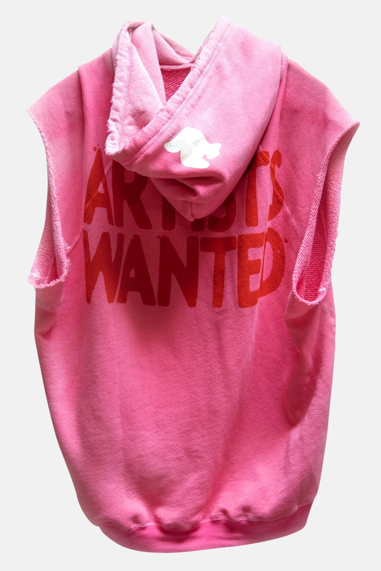 Artists Wanted Cutoff Superyumm Biggy Hoodie Pinkplant