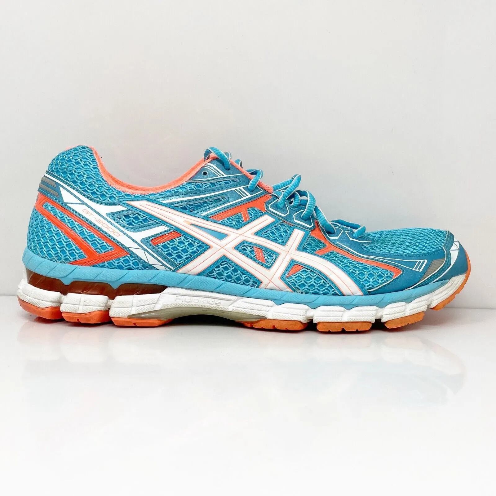 Asics Womens GT 2000 2 T3P8N Blue Running Shoes Sneakers Size 12