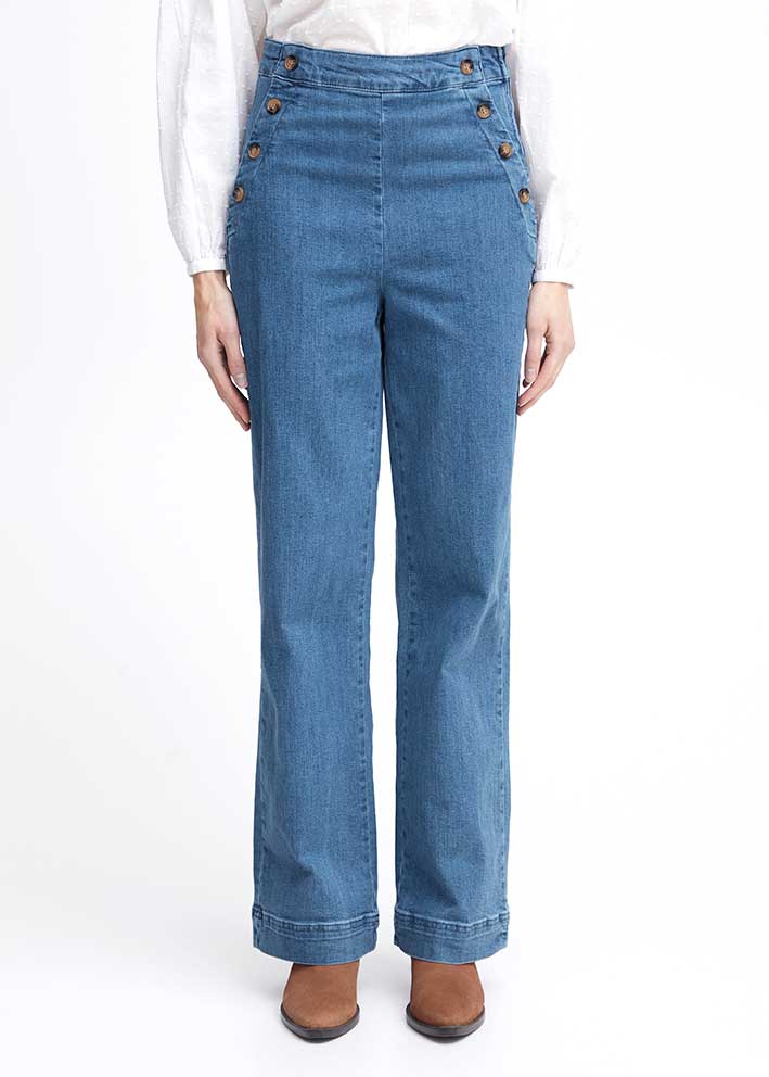 Atelier Rêve Harper Jeans - Medium Blue Washed