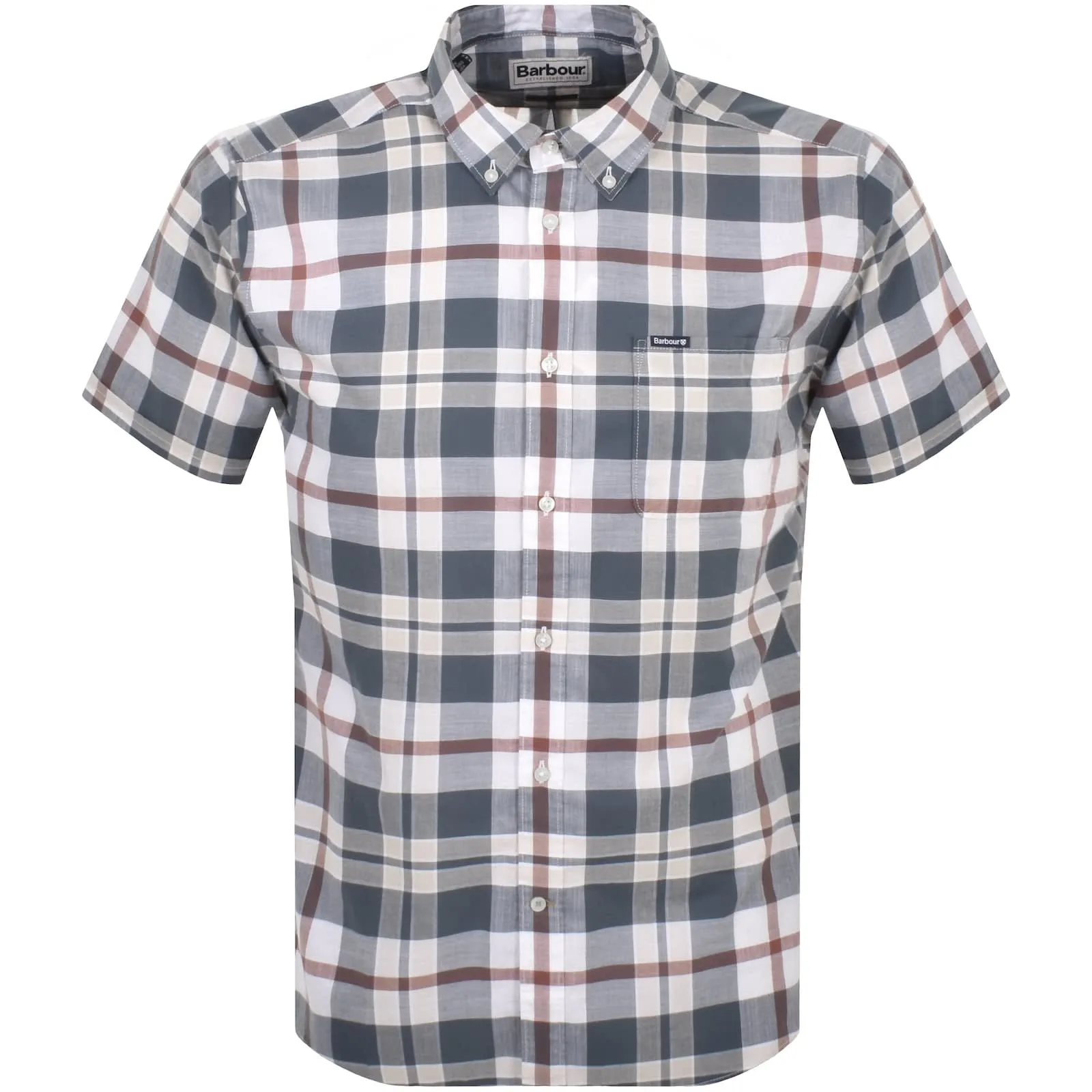 Barbour Applecross Short Sleeved Shirt Grey