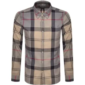 Barbour Glen Check Long Sleeved Shirt Beige