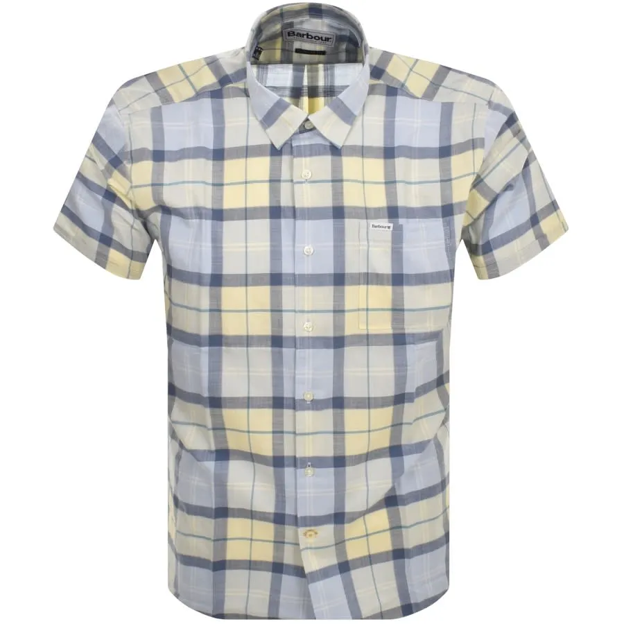 Barbour Gordon Short Sleeved Shirt Blue