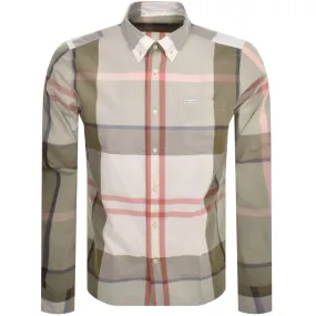 Barbour Harris Check Long Sleeved Shirt Green