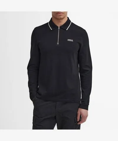 Barbour International Hampstead Cotton Long Sleeved Polo Shirt