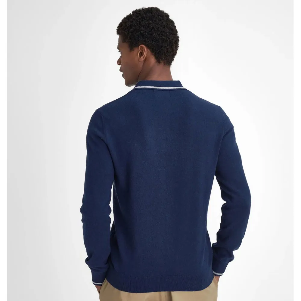 Barbour Nocton Knitted Long-Sleeved Polo Shirt | Ingatestone Saddlery