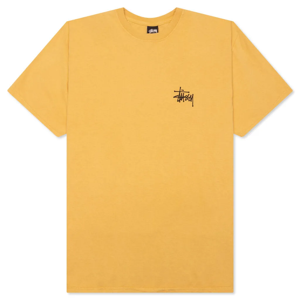 Basic Stussy Pigment Dyed Tee - Honey