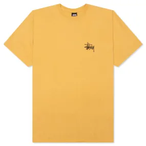 Basic Stussy Pigment Dyed Tee - Honey