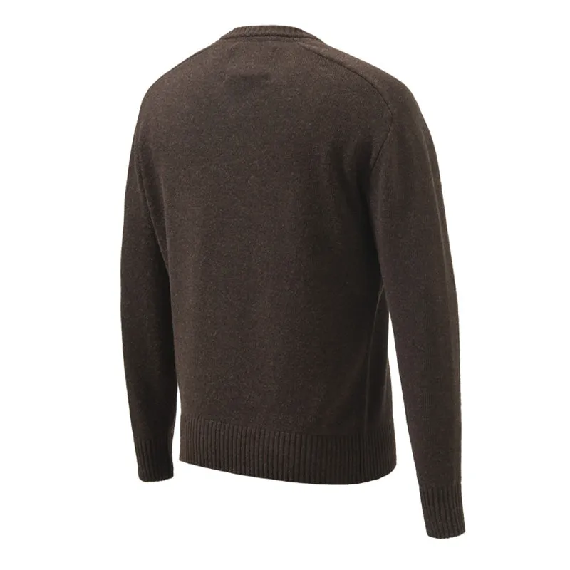 Beretta Somerset V-Neck Sweater Brown Melange