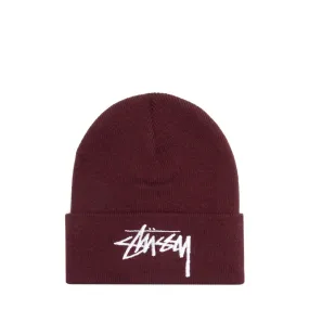 BIG STOCK CUFF BEANIE Burgundy