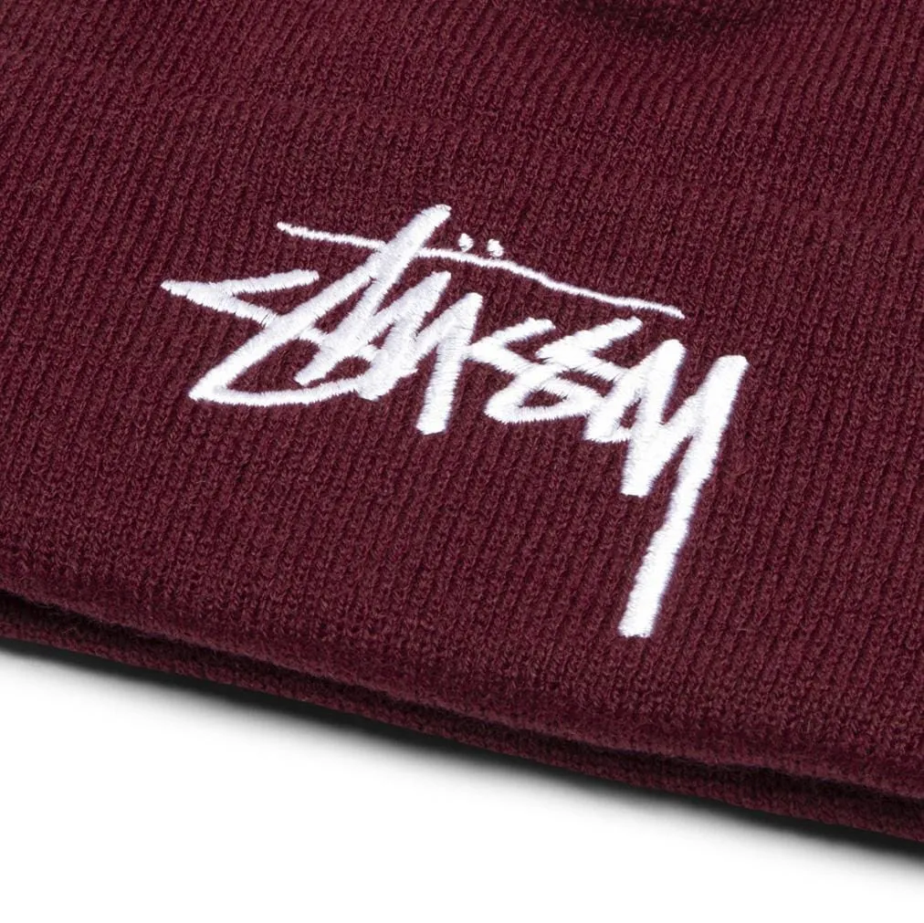 BIG STOCK CUFF BEANIE Burgundy