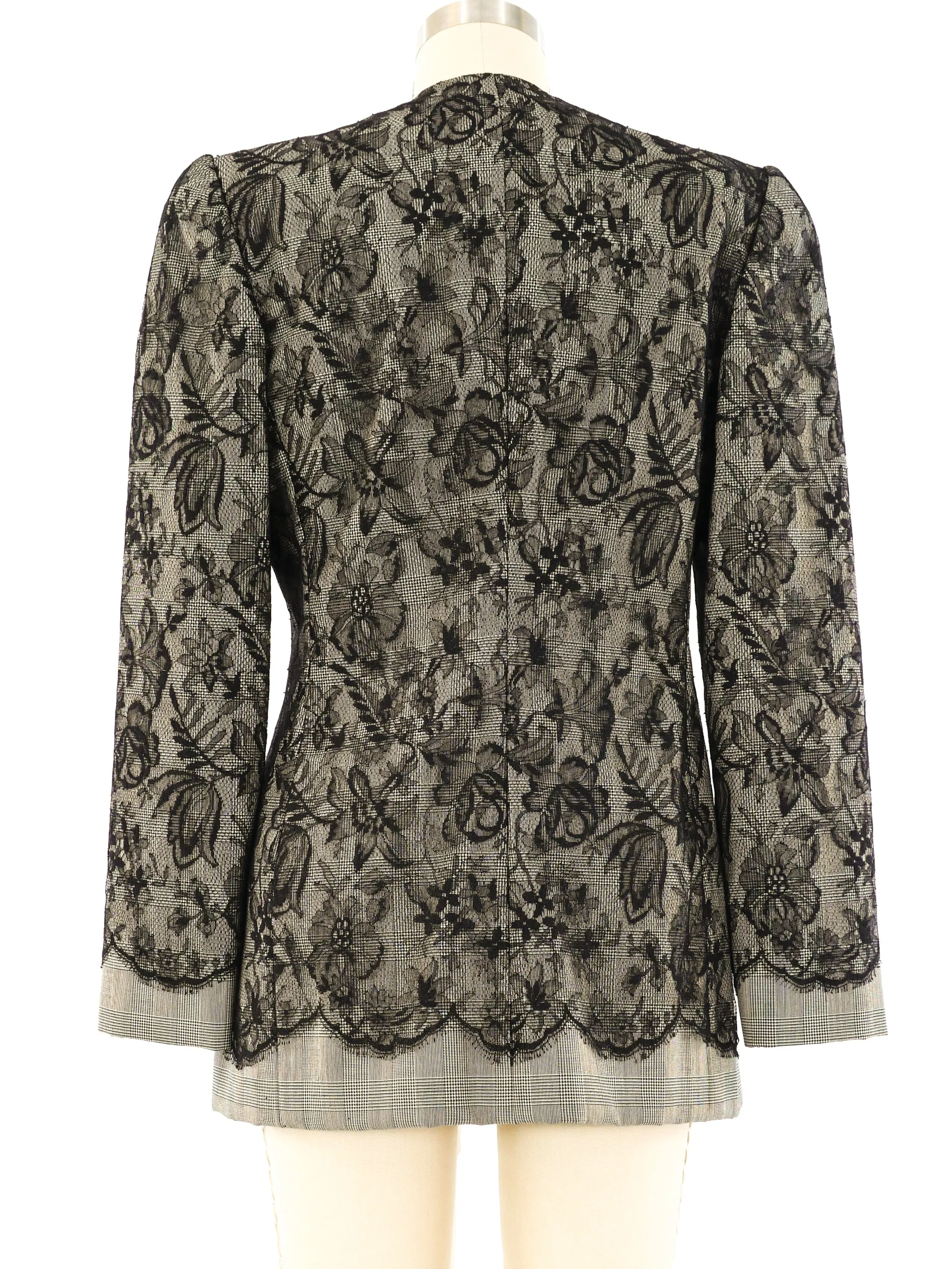 Bill Blass Lace Trimmed Jacket