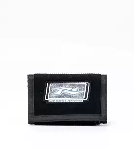 Billetera Rusty Detonate Cord Tri-Fold Wallet Black