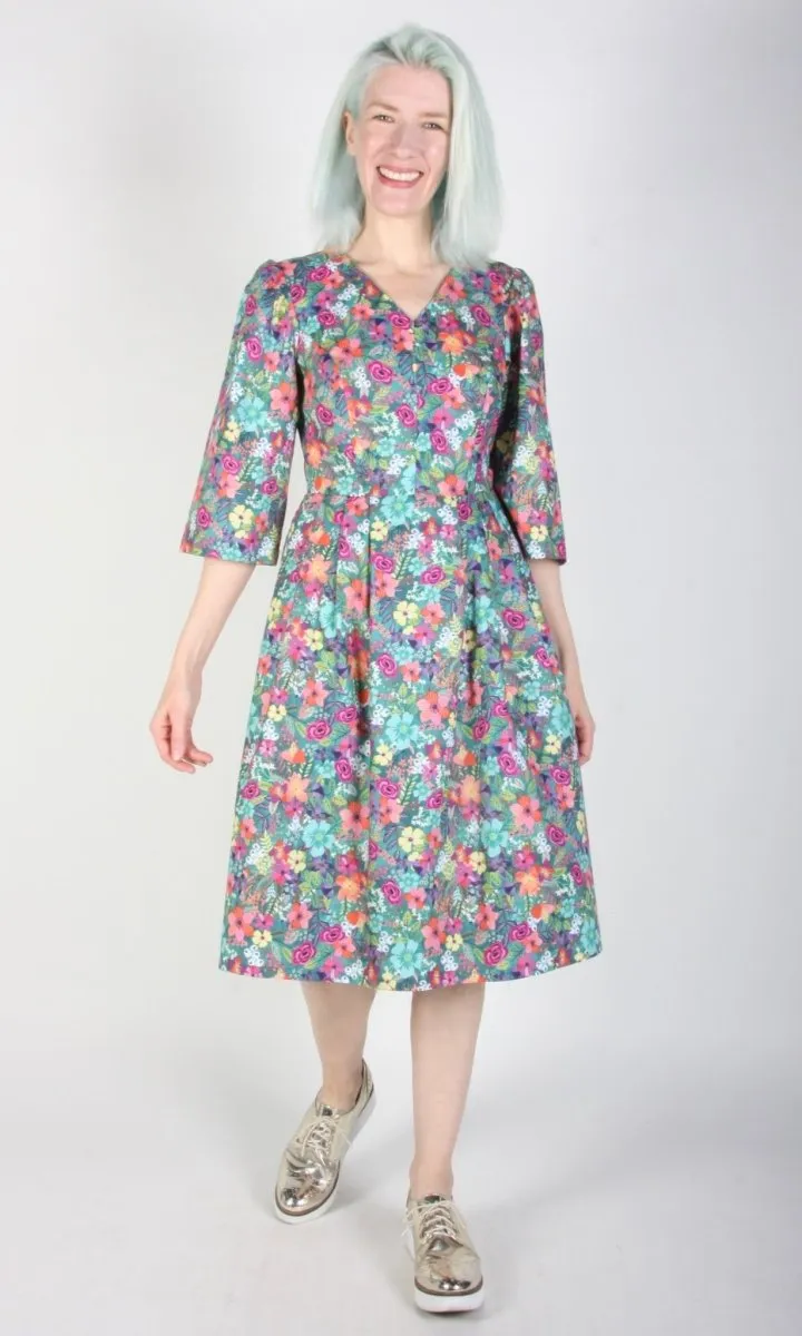 Birds of North America Chestnut Bunting Dress - Flowerfall (Online Exclusive)