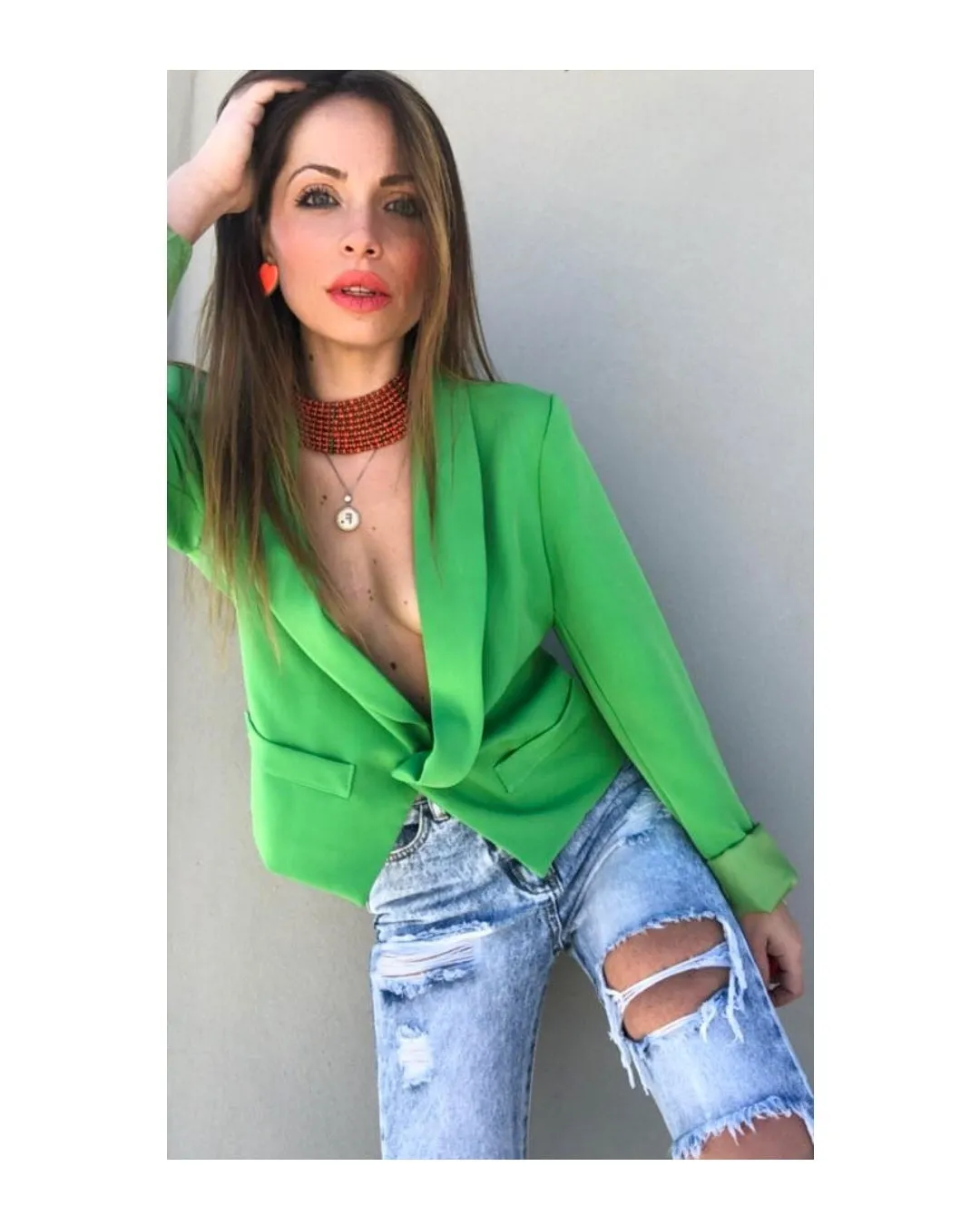 Blazer pinguino: VERDE MELA!