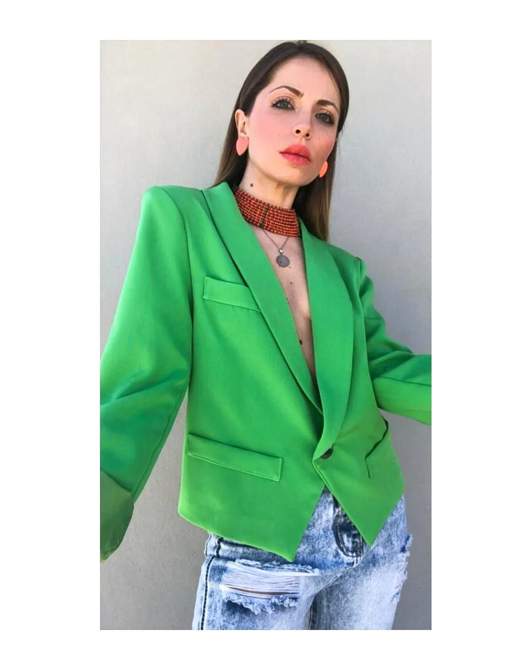 Blazer pinguino: VERDE MELA!