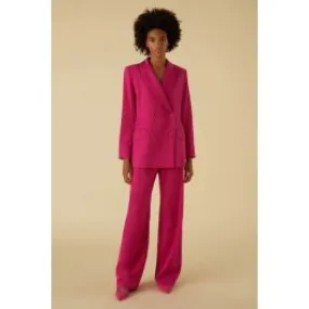 Blazer semiaderente donna Fucsia