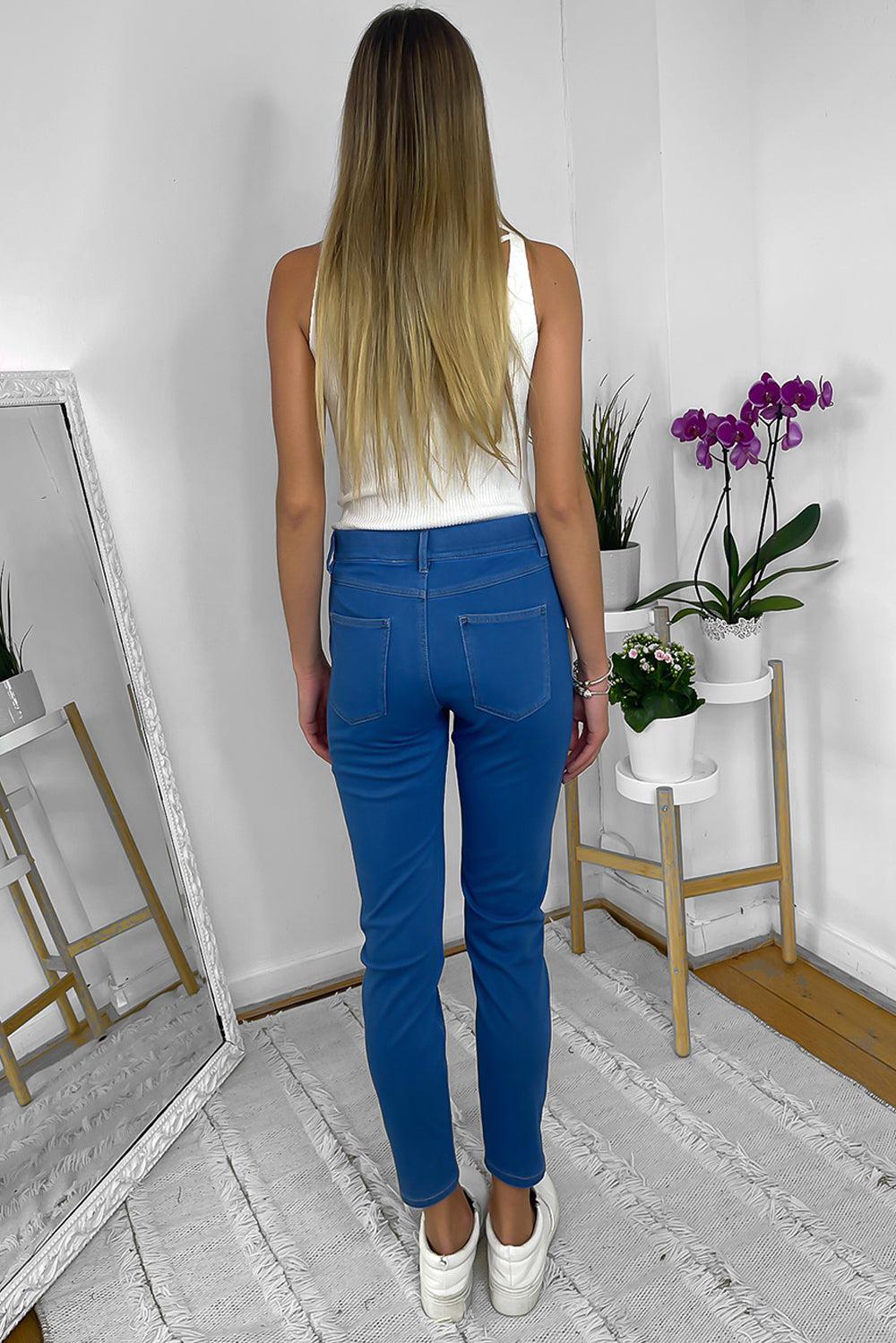 Blue Stretchy Thin Jeans