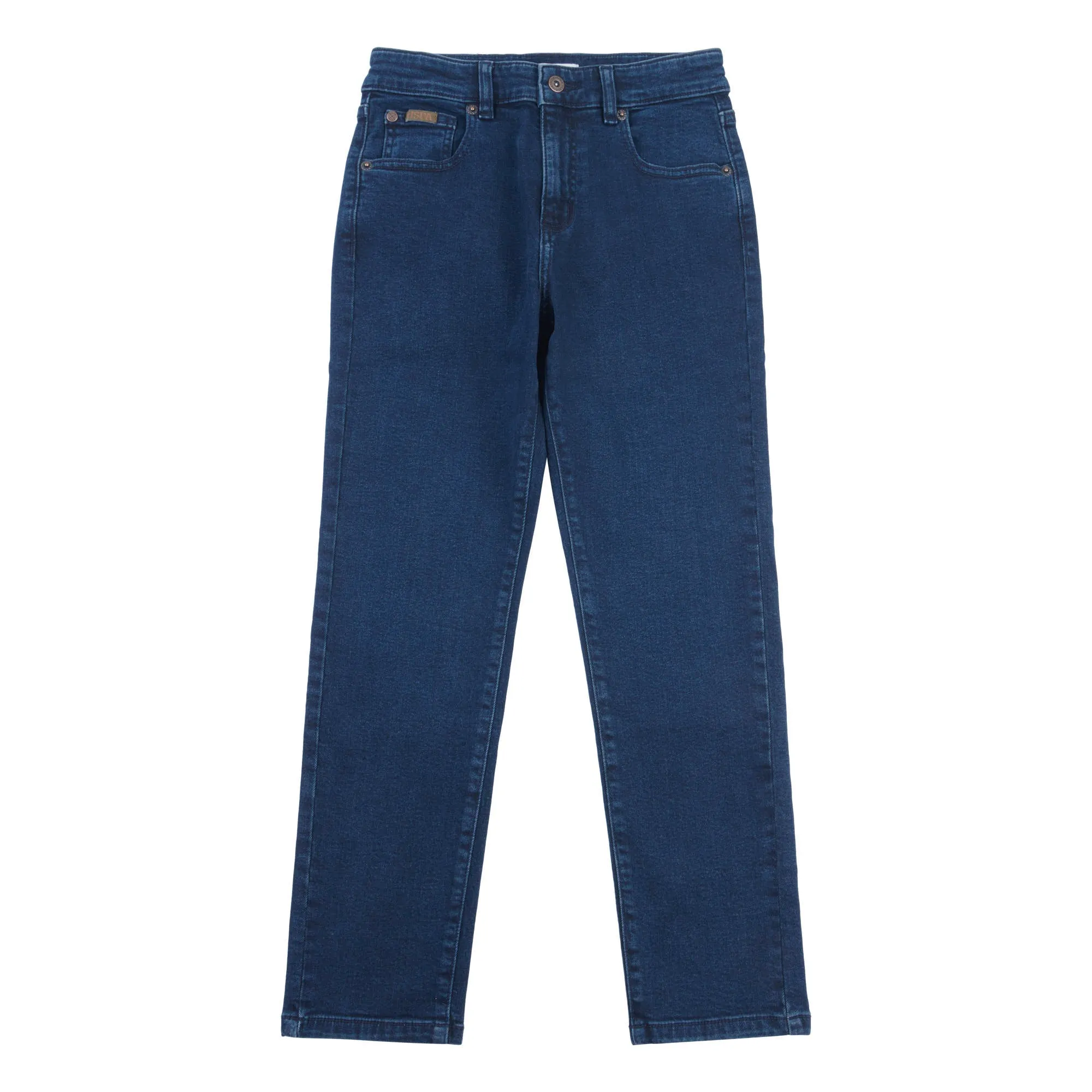 Boys 5 Pocket Slim Fit Denim Jeans in Dark Vintage Wash