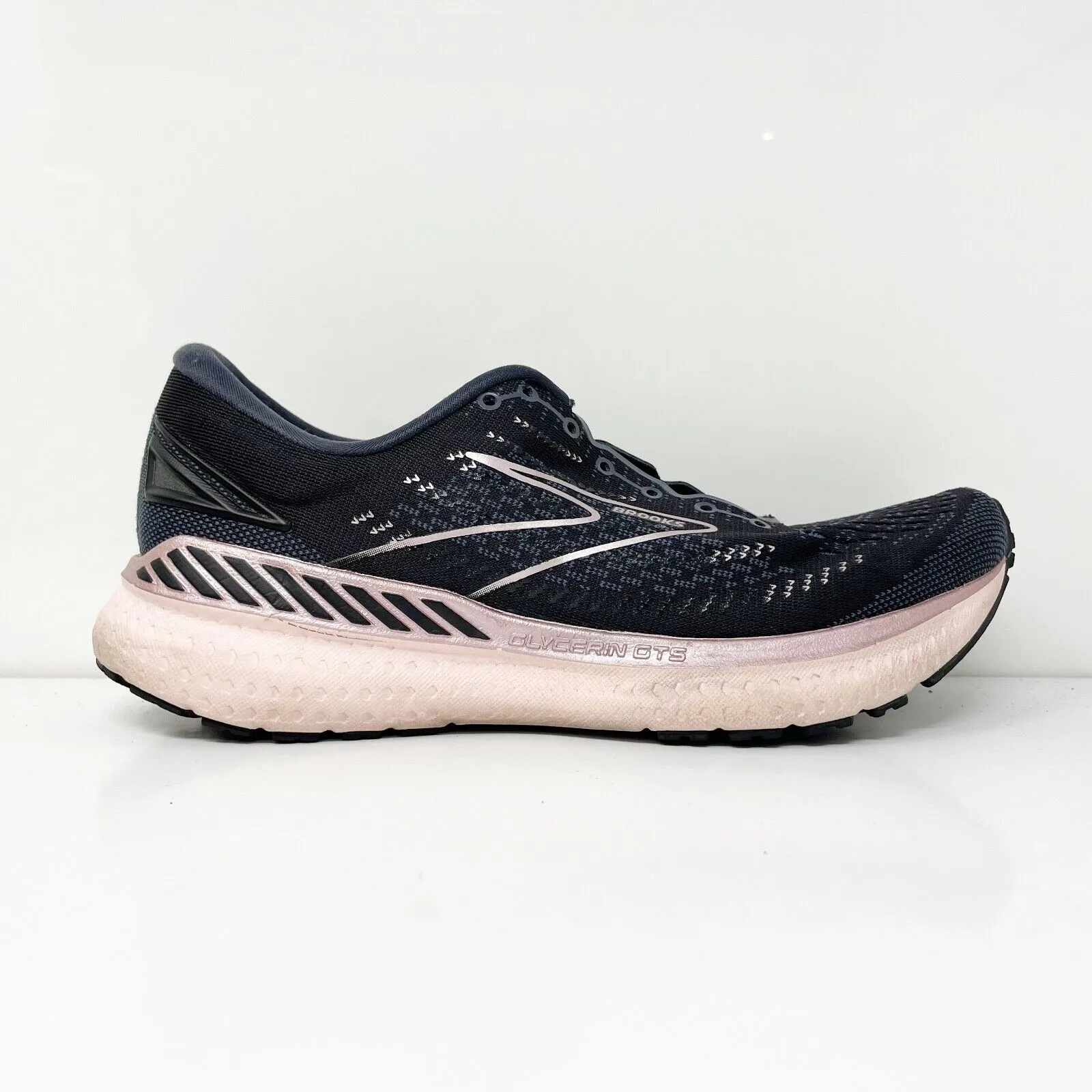 Brooks Womens Glycerin GTS 19 1203441B074 Black Running Shoes Sneakers Size 7.5B