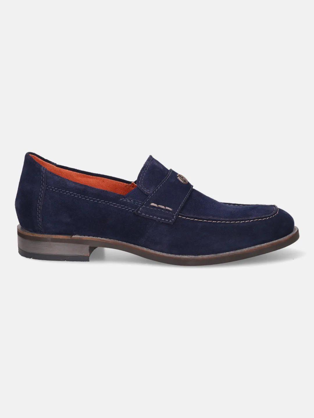 bugatti Dark Blue Suede Loafers