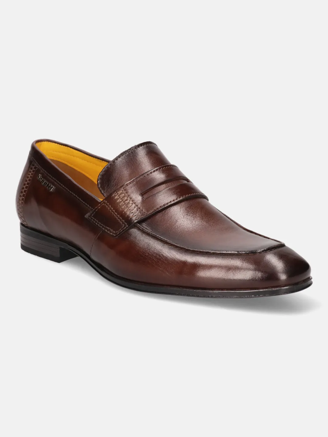 bugatti Dark Brown Premium Leather Loafers