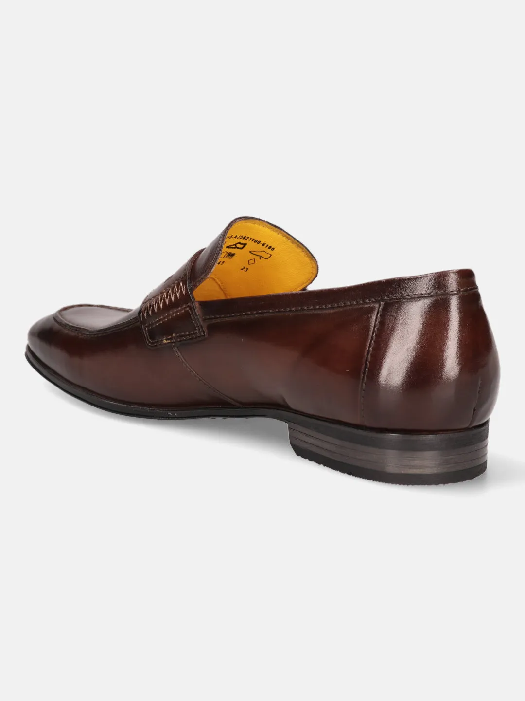 bugatti Dark Brown Premium Leather Loafers