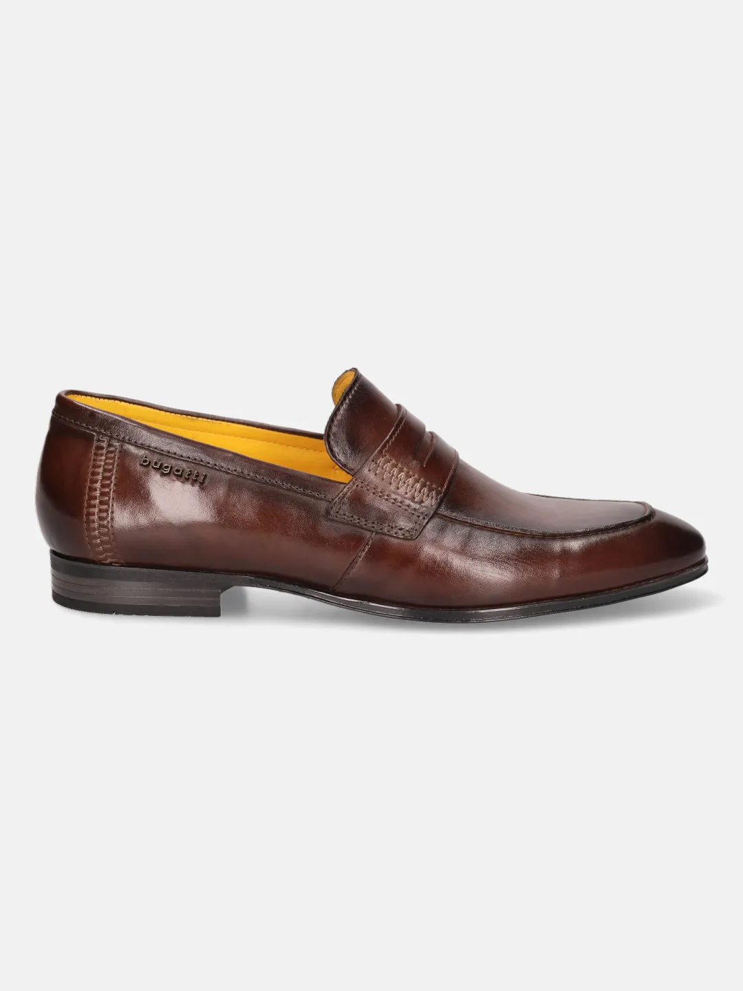 bugatti Dark Brown Premium Leather Loafers