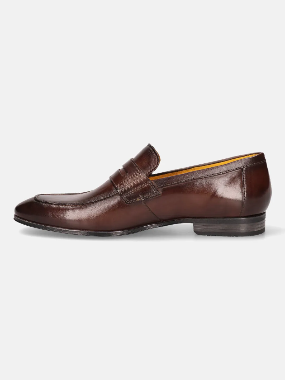 bugatti Dark Brown Premium Leather Loafers