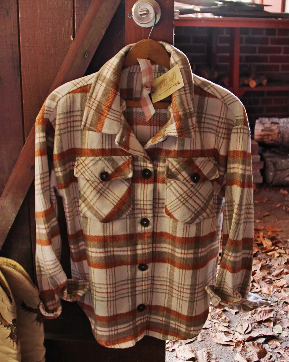 Cedar Plaid Shirt Jacket