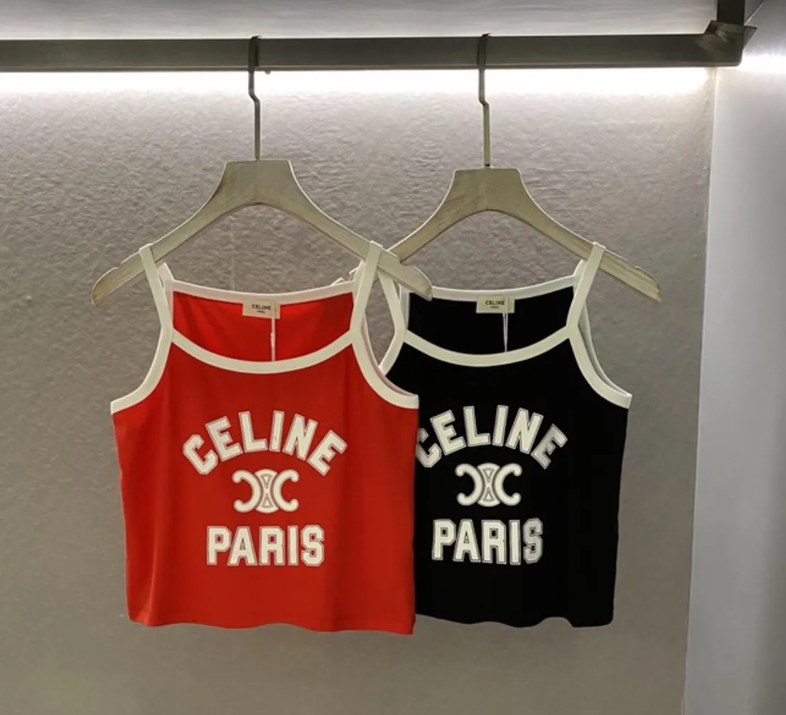 CELINE  |celine paris tank top in cotton jersey