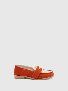 Classic Loafers Alecrim Orange/Beige