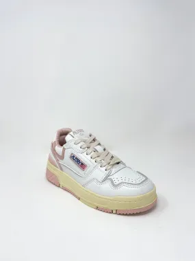 CLC Low Sneakers Leather in White/Powder Pink