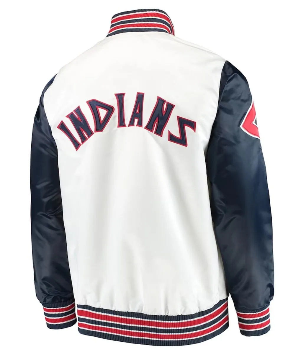 Cleveland Indians White and Navy The Legend Jacket