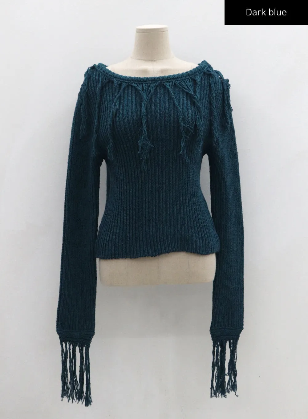 Collin Fringe Long Sleeve Knit CS28