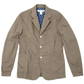 Comme de Garcons SHIRT Three Button Twill Blazer Khaki