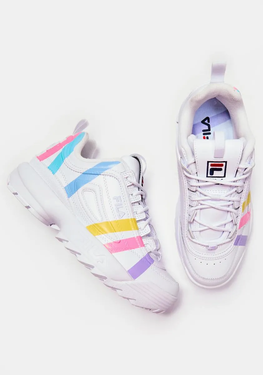 Cotton Candy Disruptor II Stripe Sneakers-