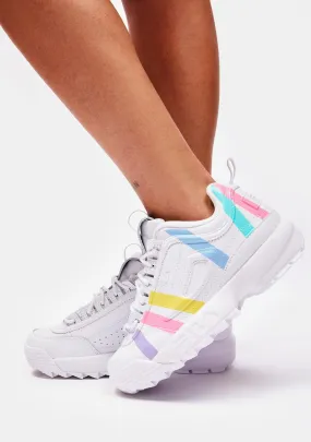 Cotton Candy Disruptor II Stripe Sneakers-